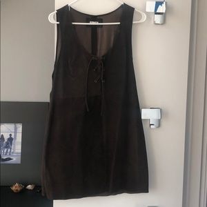 Reformation suede shift dress